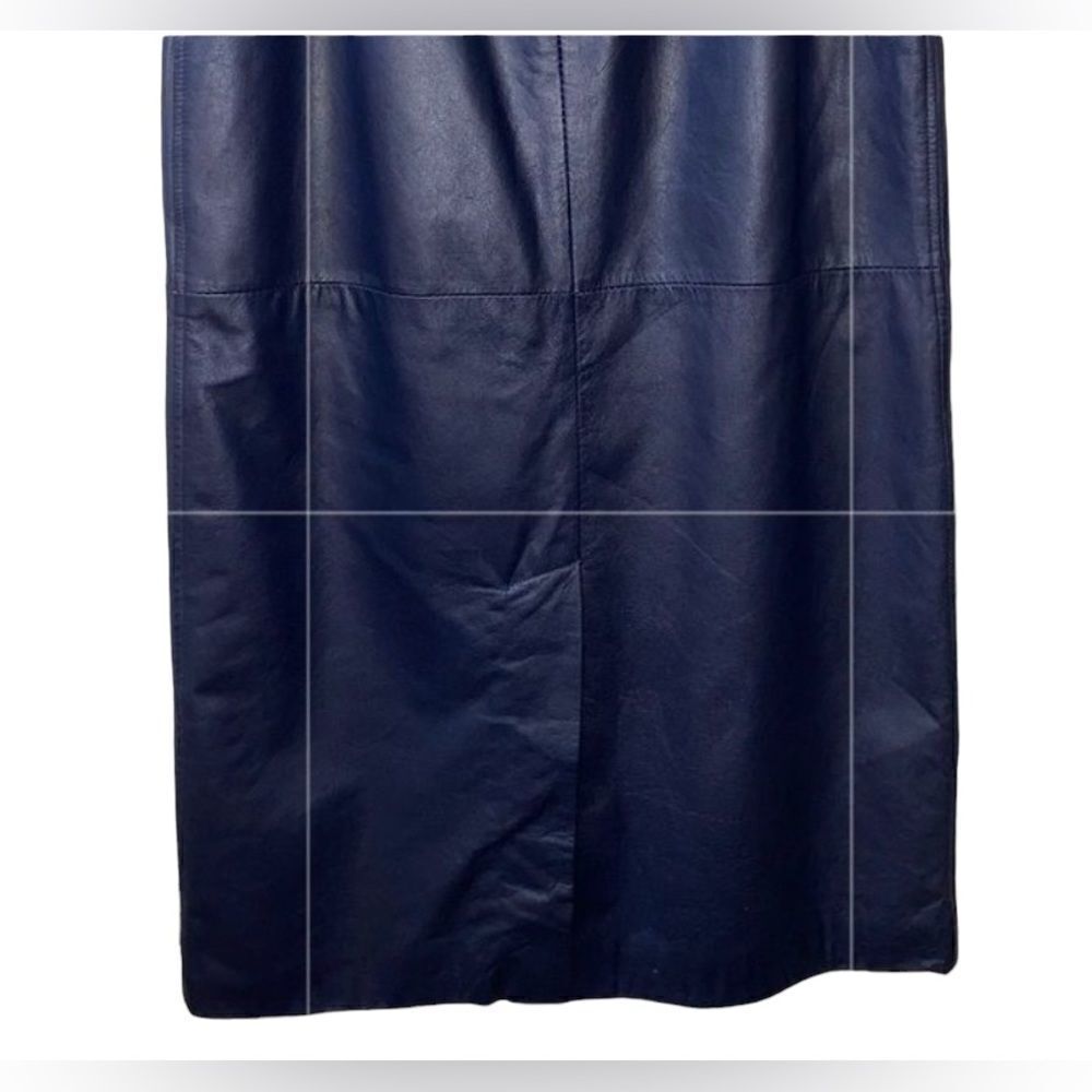 Vintage Eighties Leather Skirt Size 8 - Picture 3 of 6